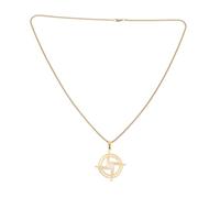 Ipetboom Collar Religioso de Amuleto Cruz de Santa Brígida Collar Colgante Católico Dorado Joyería Cristiana para Mujer y Hombre y Protección Espiritual