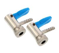 Ipetboom Conector de Aire para Neumáticos 8 MM de Latón Puro 2 Piezas Mandril de Inflado Rápido para Coche y Motocicleta Clip de Inflado Resistente y Compatible Compresor de Aire