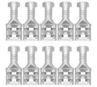 Ipetboom Conectores Rápidos de Resorte para Calefactores de Aceite, Terminales Eléctricos Aislados, 10 Piezas, Compatibles Controladores de Temperatura, Kit para Cableado Seguro