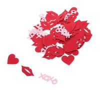 Ipetboom Confeti de Papel en Forma de Corazón para San Valentín - Decoración de Mesa Roja para Bodas y Aniversarios - Confeti Decorativo Romántico para Fiestas Diy, Accesorios