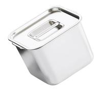 Ipetboom Contenedor de Especias Cuadrado de Acero Inoxidable con Tapa Frasco de Condimentos para Cocina Almacenamiento Apilable para Hogar y Restaurante Diseño Compacto