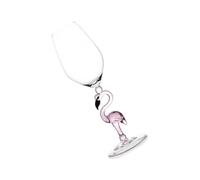 Ipetboom Copa de Vino Rosa Decorativa Forma de Flamenco de Vidrio Esmerilado para Bares y Fiestas Casa