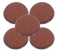 Ipetboom Copas Antideslizantes para Muebles 5 Piezas, Posavasos Plásticos Redondos 1-3/4 Pulgadas Base de Fieltro para Protección de Alfombras y Suelos, Pinzas para Sofá y Cama