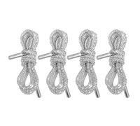 Ipetboom Cordones de Gemas de Imitación Brillantina 120 CM 4 Piezas Cordones Brillantes para Zapatillas Deportivas Sudaderas y Botas Decoración Elegante para Ropa y Calzado