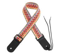 Ipetboom Correa Ajustable para Ukelele Cuero Auténtico Correa de Hombro con Diseño Étnico y Longitud de Práctica y Duradera para Tipo de Ukeleles