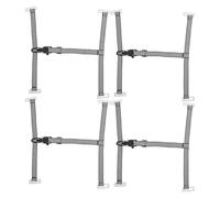 Ipetboom Correa de Barbilla Ajustable para Casco de Seguridad, 4 Piezas, Material Resistente, Compatible, Liberación Rápida, para Uso Industrial y Protección Personal