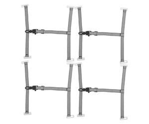 Ipetboom Correa de Barbilla Ajustable para Casco de Seguridad, 4 Piezas, Material Resistente, Compatible, Liberación Rápida, para Uso Industrial y Protección Personal