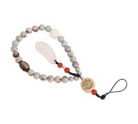Ipetboom Correa de Mano para Teléfono Móvil Corta Cordón Decorativo Multifuncional Piedra Shoushan Color Natural Diseño Vintage para Uso Diario y Eventos Sociales