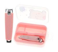 Ipetboom Cortaúñas 2 Piezas enfermería herramientas rosas piedra pómez para los pies removedor de silicona cuidado de uñas quitacutilas cortauñas pinza de manicura clavo Papelería viajar