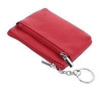 Ipetboom Cowhide Front Pocket Wallet with Keychain Compact Coin Purse and Credit Card Holder For Women Small Purse In For Travel and Daily Use