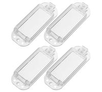 Ipetboom Cubierta Protectora para Interruptor de Palanca Transparente 4 Piezas Plástico Resistente Resistente al Agua Protección Segura para Interruptores de Luz en Cocina y Baño