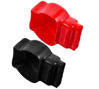 Ipetboom Cubiertas Aislantes para Terminales de Batería de Automóvil Kit Protector de 2 Piezas Resistentes al Agua Protección contra Cortocircuitos para Uso Automotor y Marino