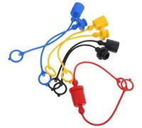 Ipetboom Cubiertas Hidráulicas Antipolvo para Acopladores Rápidos, 8 Piezas de Tapas Plásticas Multicolor para Uso en Sistemas Hidráulicos y Mantenimiento Industrial