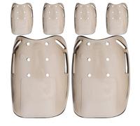 Ipetboom Cubrezapatos Protectores Metatarsales Transparentes 6 Piezas Cubierta ABS Resistente Antidesgaste para Puntera de Botas de Trabajo Protección contra Impactos y Caídas para Uso