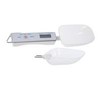Ipetboom Cuchara Medidora Digital Blanca para Cocina Báscula Electrónica 01-500 G Plástico Desmontable Pantalla LCD Balanza Precisa para Hornear y Pesar Alimentos