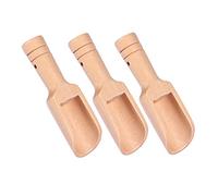 Ipetboom Cucharas de Madera Mini para Sal 3 Piezas 2.4 X 7.8 Cm Utensilios de Cocina Vajilla de Madera Cucharas para Condimentar para Especias y Dulces