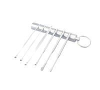Ipetboom Cucharas Para Cerumen De Acero Inoxidable Portátil Removedor Práctico De Cera Para Oídos Con Diseño Espiral Herramienta Precisa Para Limpieza Segura Diaria