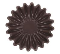 Ipetboom Cuenco Decorativo Uso Versátil y Moderno Negro de Cerámica Diseño de Borde Acanalado para de Hogar y Escritorio Elegante