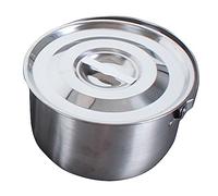Ipetboom Cuenco Inoxidable Asa 2.5L Recipiente de Almacenamiento para Cocina Ensaladas Tapa