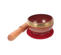 Ipetboom Cuenco Tibetano Nepalí con Almohadilla y de Sonido para Meditación Yoga y Relajación Instrumento de Percusión Manual para Oración y Mindfulness