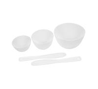 Ipetboom Cuencos de Silicona para Faciales Kit de Accesorios de con Aplicadores Bol de para Cuidado Facial y DIY Aceite Blanco