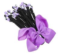 Ipetboom Cuentas de de caballo y rastas. Accesorios para el cabello de la chica postizos hair topper hair extensions peluca decoración de extensiones de cabello pelo para trenzar