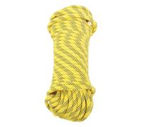 Ipetboom Cuerda Trenzada de Poliéster 1 Cm X 30 M Amarilla Cuerda de Seguridad para Exteriores y Trabajos en Altura Resistente Intemperie y Aparejo en Árboles