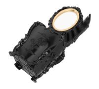 Ipetboom De Espejo y Cepillo Vintage Con Organizador De Maquillaje Set De Portátil Para Cepillo Desenredante y Peine Estuche Para Mujeres