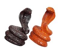 Ipetboom Decoración Feng Shui Diseño Elegante para Oficina y Hogar, 2 Piezas Figuras de Serpiente del Zodiaco Chino 2025 en Madera y Uso Versátil