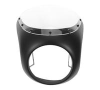 Ipetboom Deflector de Viento para Motocicleta 7 Pulgadas Parabrisas Delantero Mate Blanco y Negro Cubierta de Carenado Resistente al Impacto para Protección y Mejora de Visibilidad