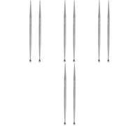 Ipetboom Detector Auricular Bolígrafo De Detección Sonda Chapada Detector De Puntos De De Herramientas De Acupresión Herramienta De 2 piezas x 4
