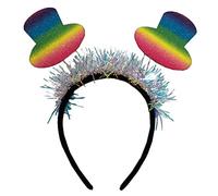 Ipetboom Diadema Arcoíris Colorida para Fiesta 1 Unidad Tamaño Pequeño Diseño Sombrero Cosplay Niñas Accesorios para Eventos y Celebraciones