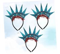Ipetboom Diadema Cabello 3 Piezas Tamaño Único Estatua Libertad Tocado para Fiesta Mujer Decoración para Eventos y Celebraciones