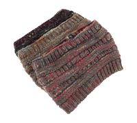 Ipetboom Diadema Cálida de Punto para Mujer 3 Piezas Negro Gris Claro Gris Oscuro Diademas Elásticas Anchas Tipo Orejera Accesorios Vintage para Festivales y Uso Diario