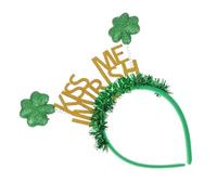 Ipetboom Diadema Con Forma De Letra 3d Diadema Del Día De San Patricio Banda Para El Cabello Para Mujer