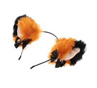 Ipetboom diadema con orejas de cabello orejas de animales señoras venda Diadilla Hola Accesorio de cosplay diadema con orejas de animal para adulto Kawaii Cosplay tela