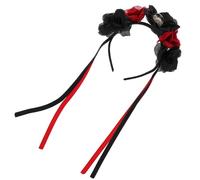Ipetboom Diadema de Calavera Flor de Imitación para Halloween Adorno Cabello de Fiesta Tocado del Día de Muertos para Festivales
