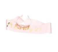 Ipetboom Diadema De Cristal Para Fiesta Faja Decorativa De Cumpleaños Para Mujer Accesorios De Despedida De Soltera