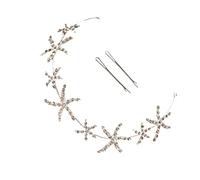 Ipetboom Diadema de Estrella de Mar de Aleación con Gemas de Imitación Diadema de Fiesta Delicada para Bodas y Eventos