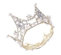 Ipetboom Diadema De Flores De Perla Estilo Barroco Para Boda Accesorios De Cabello De Novia Brillante Tiara Enjoyada