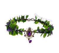 Ipetboom Diadema de Hadas Estilo Forestal Hecha a Mano Tocado Floral Forma de V para Mujer Gotas de Agua para Bodas y Fiestas de Fotos