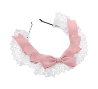 Ipetboom Diadema Lazo de Encaje Estilo Lolita Accesorios de Cabello para Cosplay de Sirvienta Tocado de Encaje para Disfraces de Sirvienta