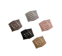 Ipetboom Diadema Plegable de Plástico Peine para 5 Piezas para Diseño Compacto Duradera para Cabello Lacio y Rizado Accesorio Práctico