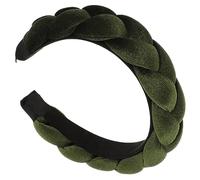 Ipetboom Diadema Trenzada Ancha Para Mujer Diadema Vintage Acolchada De Material De Accesorio Elegante Cabello Para Eventos Formales o Uso Diario