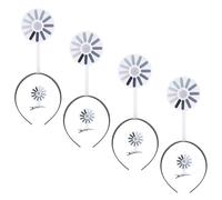 Ipetboom Diadema y Pinzas Cabello Símbolo de Carga Giratorio Set de 8 Piezas de Plástico Accesorio Divertido para Fiestas y Disfraces Tocado Novedoso Forma de Cerebro Adecuado para