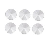 Ipetboom Disco Circular De Aluminio Sólido M6 20 Mm Plateado Adaptador para Tapas De Vidrio Muebles Accesorios Mesa De Té Hogar Oficina