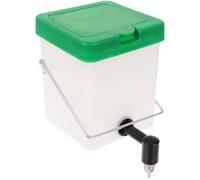 Ipetboom Dispensador de Agua Automático para Conejos, Bebedero para Conejos y Chinchillas con Gotero de 500ml, Botella Colgante de PVC Blanco, Fácil de Instalar