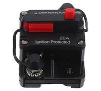 Ipetboom Disyuntor de Coche 20A 12v-36v con Reinicio Manual Interruptor de Circuito en Línea para Audio Estéreo Protección contra Sobrecorriente para Vehículos Remolques y Sistemas