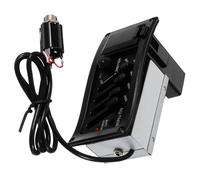 Ipetboom Ecualizador Bandas para Guitarra Acústica con Preamplificador y Control de Volumen Pastilla Piezoeléctrica con Indicador de Batería Baja Accesorio para Guitarra Folk Sistema de