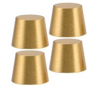 Ipetboom Elevadores de Patas de Latón Macizo Cónicos 10 MM 4 Piezas Base de Pedestal para Muebles de Madera Elevador Espaciador para Bandejas Escritorios y Expositores Vintage